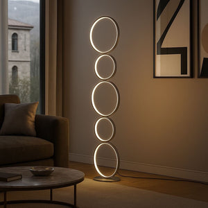 Lámpara de pie LED de aluminio "NATALIE" - 30W - Luz cálida - Barcelona Led-Decoración