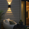 Modern bi-directional LED outdoor wall light