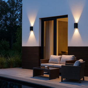 Aplique de pared exterior moderno LED bidireccional "Asas" - 6W - IP54 (1)