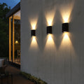 Modern bi-directional LED outdoor wall light