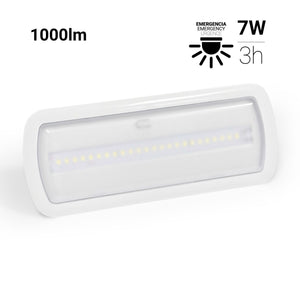 Luz de emergencia AUTOTEST - 7W - 1000lm - 3h de autonomía