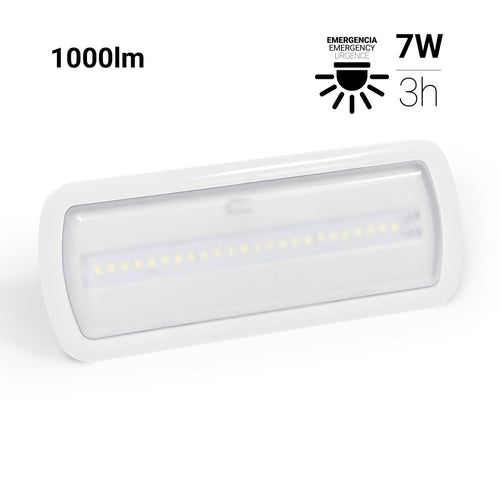 Emergency light AUTOTEST - 7W - 1000lm - 3h of autonomy