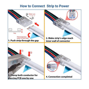 Conector tira a tira LED COB - RGB - 10mm - IP20 (2)