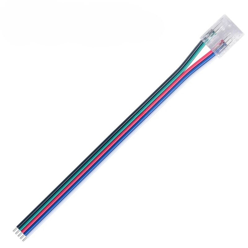 Conector tira LED COB a fuente de alimentación - RGB - 10mm - IP20