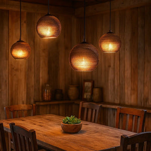 Lámpara colgante de cartón corrugado "ANIDA" - E27 - Barcelona Led-Decoración