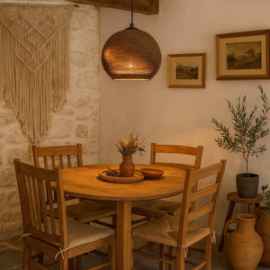Lámpara colgante de cartón corrugado "ANIDA" - E27 - Barcelona Led-Decoración