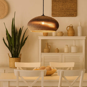 Lámpara colgante de cartón corrugado "DANBORU" - E27 (2)