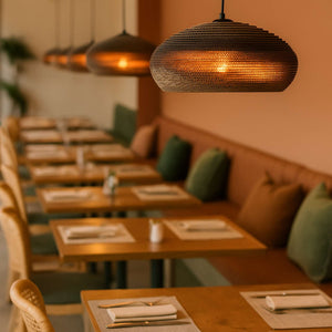 Lámpara colgante de cartón corrugado "DANBORU" - E27 (3)