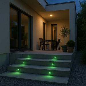 Baliza LED exterior empotrable - RGB - 0,7W - IP67 - Ø60mm (11)