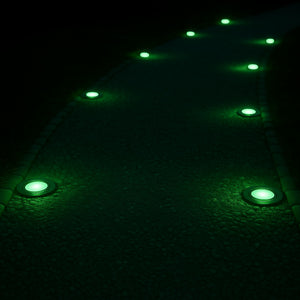 Baliza LED exterior empotrable - RGB - 0,7W - IP67 - Ø60mm (15)