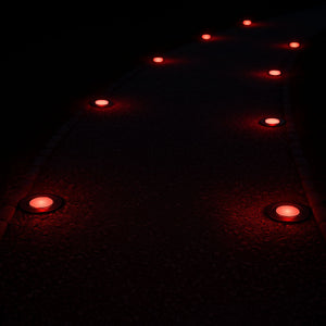 Baliza LED exterior empotrable - RGB - 0,7W - IP67 - Ø60mm (18)