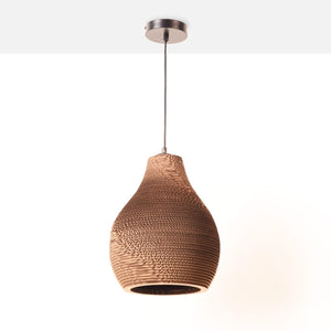 Lámpara colgante de cartón corrugado "ONDARA" - E27 - Barcelona Led-Decoración