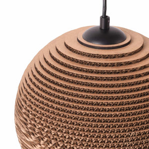 Lámpara colgante de cartón corrugado "ANIDA" - E27 - Barcelona Led-Decoración