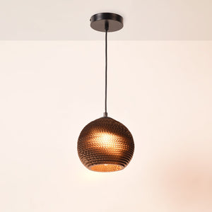 Lámpara colgante de cartón corrugado "ANIDA" - E27 - Barcelona Led-Decoración
