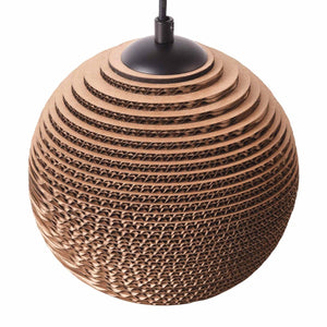 Lámpara colgante de cartón corrugado "ANIDA" - E27 - Barcelona Led-Decoración