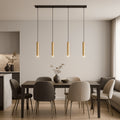 Minimalist quadruple pendant light