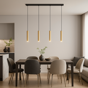Lámpara colgante minimalista cuádruple "Bila 4" - GU10 - Barcelona Led-Decoración