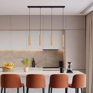 Lámpara colgante minimalista cuádruple "Bila 4" - GU10 (5)