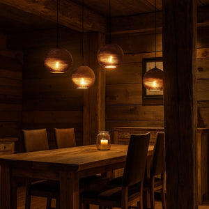 Lámpara colgante de cartón corrugado "ANIDA" - E27 - Barcelona Led-Decoración