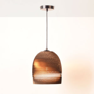 Lámpara colgante de cartón corrugado "KAMI" - E27 - Barcelona Led-Decoración
