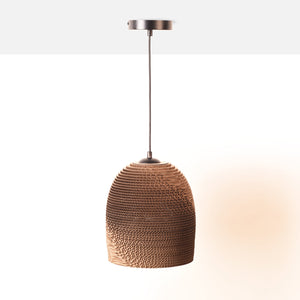 Lámpara colgante de cartón corrugado "KAMI" - E27 - Barcelona Led-Decoración