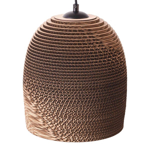 Lámpara colgante de cartón corrugado "KAMI" - E27 - Barcelona Led-Decoración