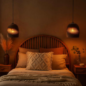 Lámpara colgante de cartón corrugado "KAMI" - E27 (16)