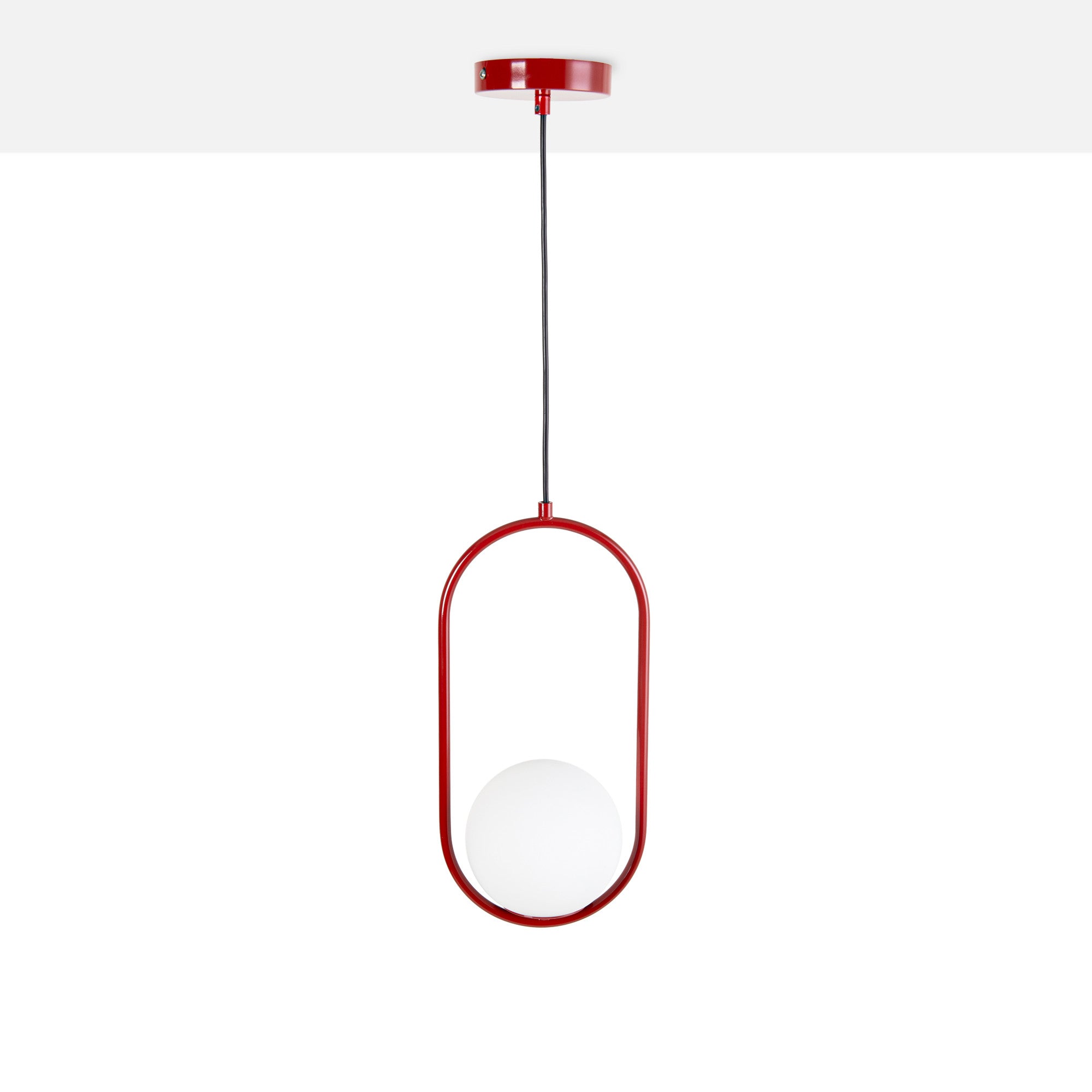 Lámpara colgante bola cristal "JOHN" - E27 - Ø 15cm (1)