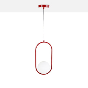 Lámpara colgante bola cristal "JOHN" - E27 - Ø 15cm (1)