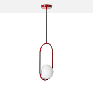 Lámpara colgante bola cristal "JOHN" - E27 - Ø 15cm (4)