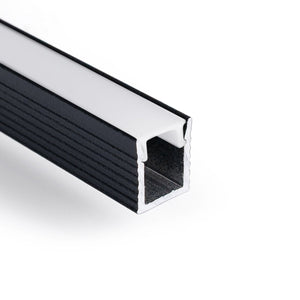 Perfil tira LED de superficie con difusor - Kit completo - 9x7mm - Tira LED ≤5mm - 2 metros - Barcelona Led-
