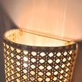 Wicker wall lamp