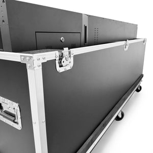 Flight Case para Tótems LCD DLS55 - con Foam, Ruedas y Asas – Transporte Seguro en Ferias y Eventos - Barcelona Led-Accesorios