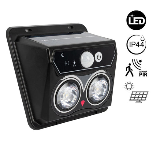 Ηλιακός τοίχος τοίχου με αισθητήρα PIR - 1W (2x0,5W) - IP44
