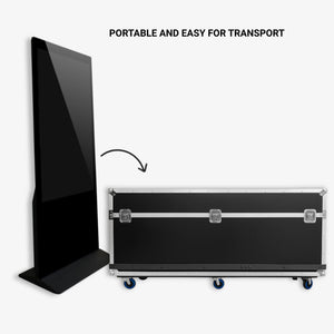 Flight Case para Tótems LCD DLS55 - con Foam, Ruedas y Asas – Transporte Seguro en Ferias y Eventos (1)