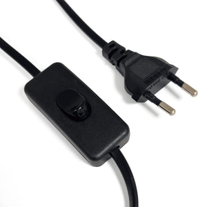 Aplique de pared de Ratán "SILIA" - E27 - Interruptor y enchufe (2)