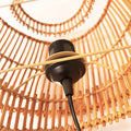 Wicker wall lamp