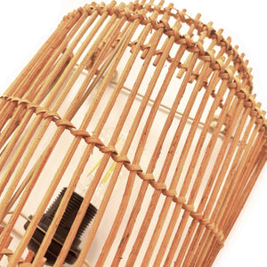 Aplique de pared de Ratán "SILIA" - E27 - Interruptor y enchufe (7)