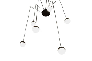 Lámpara colgante LED de diseño "ÓRBITA" - 6 x 9W (54W) - Barcelona Led-Decoración
