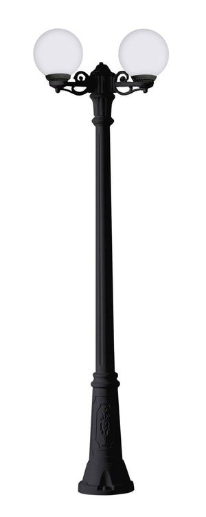 Farola doble LED exterior FUMAGALLI "GIGI BISSO GLOBE" 2xE27 (2)