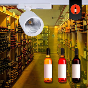 Proyector LED para carril monofásico - 40W - Vinotecas - Barcelona Led-Iluminación