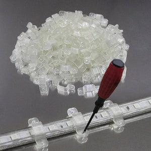 Grapa de fijación para tira LED a 230V-DC 60CH/ML SMD5050 - Barcelona Led-Accesorios