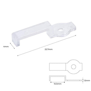Clip de fijación para tiras LED de 10 mm - IP67 (2)