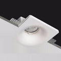 Support spot à encastrer en plâtre pour ampoule GU10 5