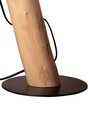 Lámpara de mesa de madera E27 (2)