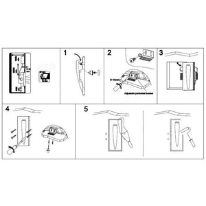Aplique de pared empotrable de escayola "GOTA" - 1W - Trimless / integración (3)