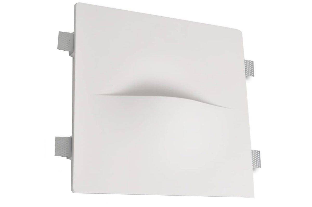 Aplique de pared empotrable de escayola "ZIRCON" - Trimless / integración - G9