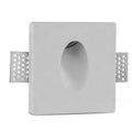 Recessed plaster wall light