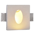 Recessed plaster wall light