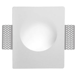 Aplique de pared empotrable circulo de escayola "MUR" - Ø 25cm - GU10 - Trimless/ Integración - Barcelona Led-Decoración